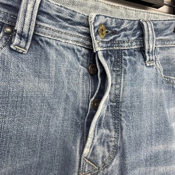 Diesel jeans mens 34x32 Fits 35x33 Blue Viker Straight Whisker Vintage y2k 2000s - Picture 7 of 16